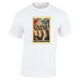 1924 PARIS OLYMPICS FRANCE TRAVEL AD TSHIRT