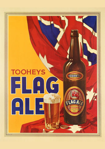 TOOHEYS FLAG ALE BEER AUSSIE REPRO AD ART PRINT POSTER