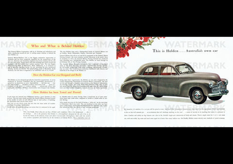 1948 48-215 HOLDEN AUSSIE AD ART PRINT POSTER