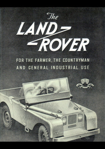 1948 LAND ROVER ENGLISH REPRO AD ART PRINT POSTER