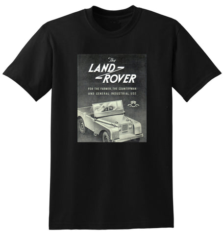 1948 LAND ROVER ENGLISH UK AD TSHIRT