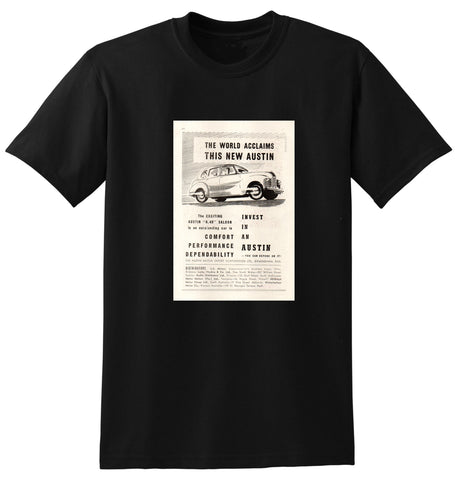 1949 AUSTIN A40 SEDAN AUSSIE AD TSHIRT