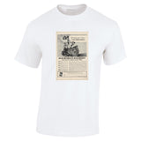 1949 HARLEY DAVIDSON HYDRA GLIDE MOTORCYCLE USA AD TSHIRT