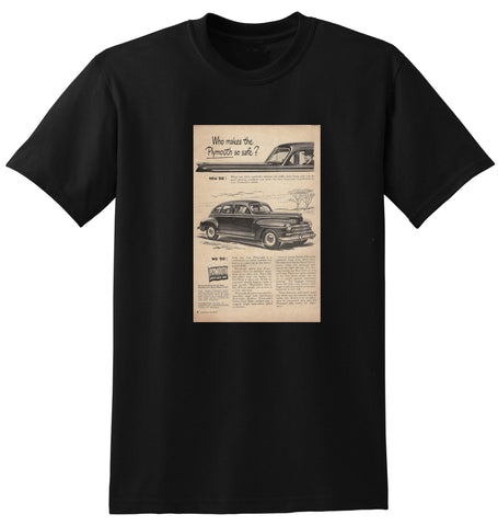 1949 PLYMOUTH CHRYSLER USA AD TSHIRT
