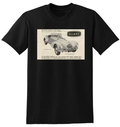 1950 ALLARD K2 SPORTS 2 SEATER ENGLISH UK AD TSHIRT