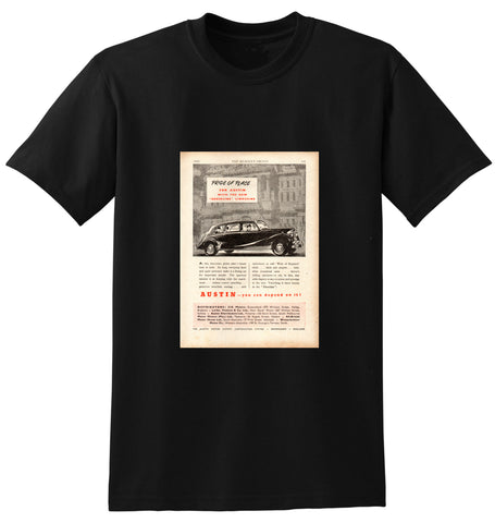 1950 AUSTIN SHEERLINE A125 LIMOUSINE AUSSIE AD TSHIRT