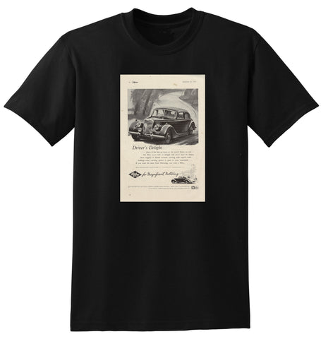 1950 RILEY 1.5 & 2.5 LITRE SALOON ENGLISH UK AD TSHIRT