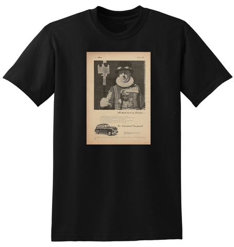 1950 STANDARD VANGUARD SALOON ENGLISH UK AD TSHIRT