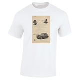 1951 LANCHESTER FOURTEEN SALOON ENGLISH UK AD TSHIRT