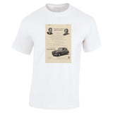 1951 LANCHESTER FOURTEEN SALOON ENGLISH UK AD TSHIRT