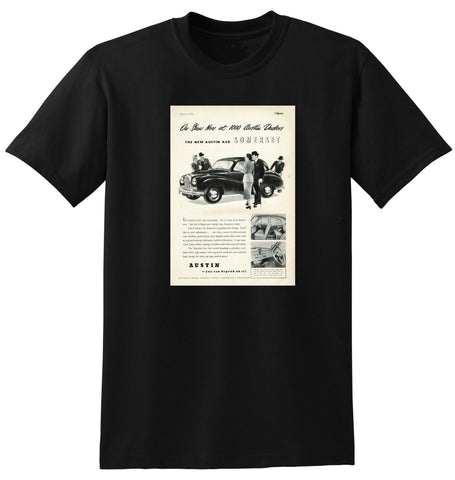 1952 AUSTIN A40 SOMERSET SALOON ENGLISH UK AD TSHIRT