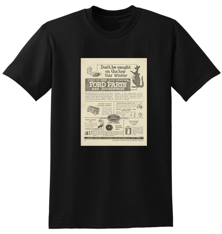 1952 FORD GENUINE PARTS & ACCESSORIES AUSSIE AD TSHIRT