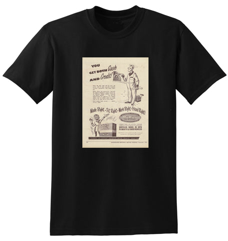 1952 MOPAR CHRYSLER PARTS & ACCESSORIES AUSSIE AD TSHIRT