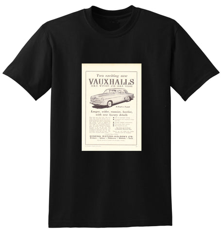 1952 VAUXHALL 12HP WYVERN & 18HP VELOX GMH AUSSIE AD TSHIRT