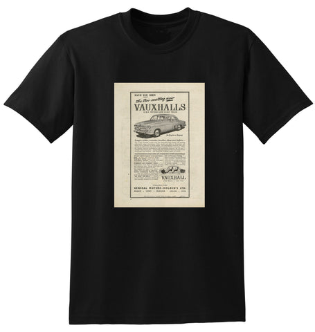 1952 VAUXHALL WYVERN & VELOX GMH AUSSIE AD TSHIRT