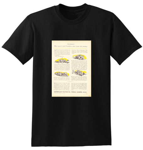 1953 CATERPILLAR MACHINERY TRACTORS AUSSIE AD TSHIRT