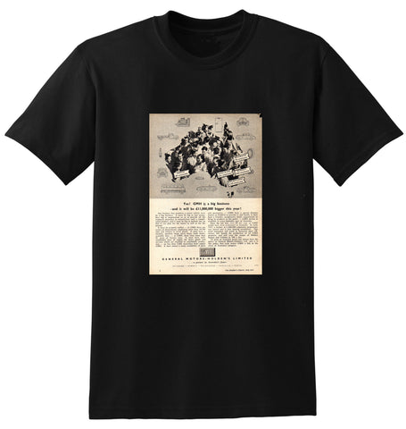 1953 GMH GENERAL MOTORS HOLDEN PRODUCTS BEDFORD TRUCKS AUSSIE AD TSHIRT