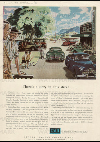 1953 GENERAL MOTORS HOLDEN GMH AUSSIE REPRO AD ART PRINT POSTER