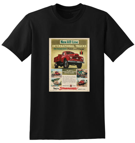 1953 INTERNATIONAL HARVESTER AR LINE SERIES TRUCK RANGE AUSSIE AD TSHIRT