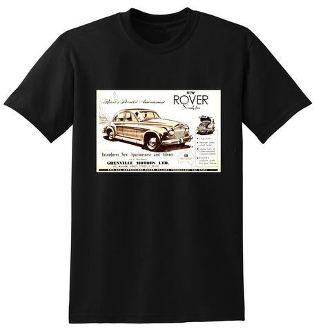 1953 P4 ROVER SEVENTY-FIVE 4 DOOR AUSSIE AD TSHIRT