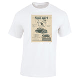 1953 SINGER 1500 SALOON 9 SPORTS TOURER 1.5 LITRE AUSSIE AD TSHIRT