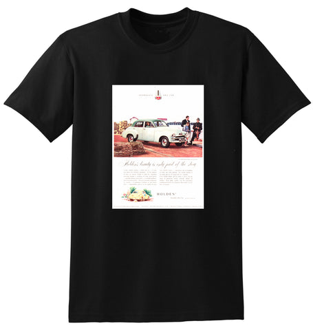 1954 FJ HOLDEN SEDAN AUSSIE AD TSHIRT