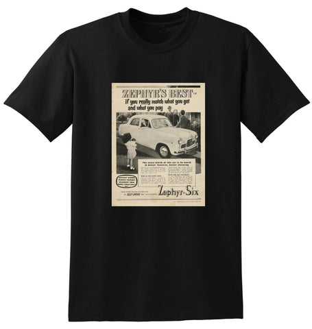 1954 FORD ZEPHYR SEDAN AUSSIE AD TSHIRT