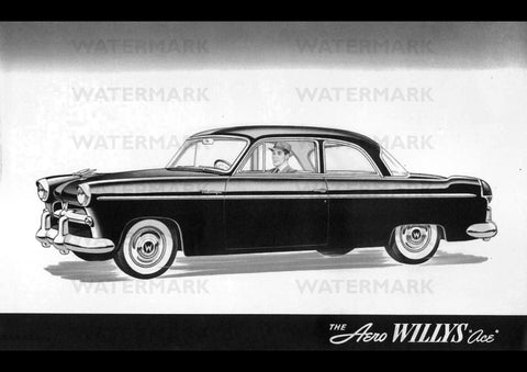 1954 AERO WILLYS ACE USA REPRO AD ART PRINT POSTER