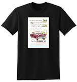 1955 FORD CUSTOMLINE V8 AUSSIE AD TSHIRT