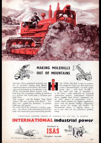 1955 INTERNATIONAL HARVESTER AUSSIE REPRO AD ART PRINT POSTER