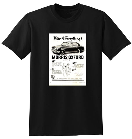1955 MORRIS OXFORD SERIES II SEDAN BRITISH MOTOR CORPORATION BMC AD TSHIRT