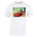 1955 PORSCHE 356 CABRIOLET AUSSIE REPRO AD TSHIRT