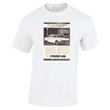 1956 FORD CUSTOMLINE V8 AUSSIE AD TSHIRT