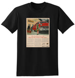 1956 HERTZ RENT A CAR FORD FAIRLANE SEDAN USA AD TSHIRT