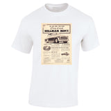 1956 HILLMAN MINX DELUXE AUSSIE AD TSHIRT