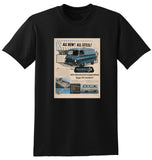 1956 MORRIS J2 SERIES MINIBUS LIGHT VAN & LIGHT PICKUP BMC INTERNATIONAL AD TSHIRT