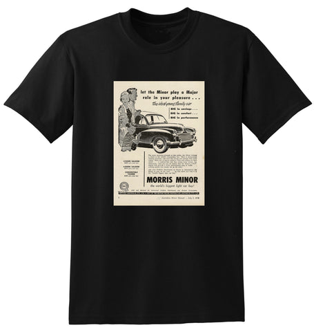 1956 MORRIS MINOR BMC AUSSIE AD TSHIRT
