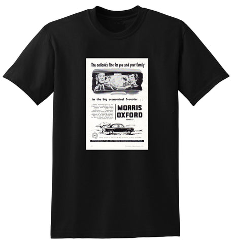 1956 MORRIS OXFORD SERIES 2 SEDAN BMC AUSSIE AD TSHIRT