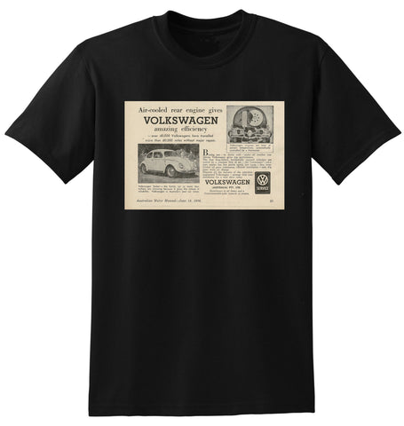 1956 VOLKSWAGEN BEETLE AUSSIE AD TSHIRT