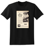 1956 WORLD WIDE FORD TRUCKS BRITAIN 5 CWT THAMES VAN ENGLISH UK AD TSHIRT