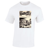 1956 WORLD WIDE FORD TRUCKS BRITAIN 5 CWT THAMES VAN ENGLISH UK AD TSHIRT