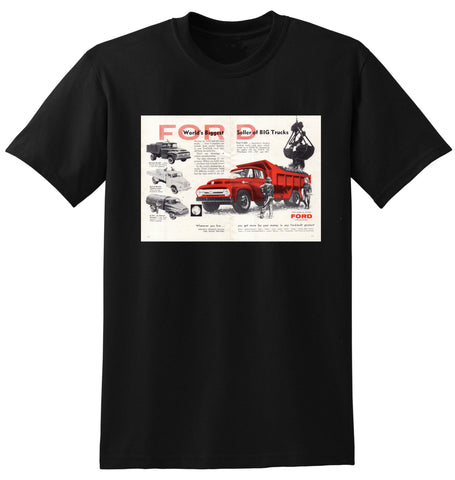 1956 WORLD WIDE FORD TRUCKS AUSSIE AD TSHIRT