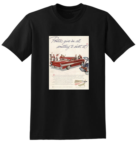 1957 PONTIAC STAR CHIEF SPORT SEDAN & WAGON USA AD TSHIRT