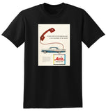 1958 AVIS RENT A CAR FORD FAIRLANE 500 USA AD TSHIRT