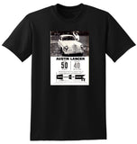 1958 AUSTIN LANCER 50HP 40MPG BMC AUSSIE AD TSHIRT