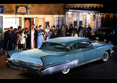 1958 CADILLAC USA AD ART PRINT POSTER
