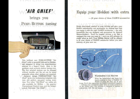 1958 FC HOLDEN ACCESSORIES AUSSIE REPRO AD ART PRINT POSTER