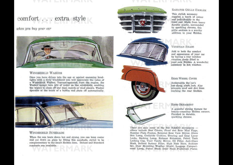 1958 FC HOLDEN ACCESSORIES AUSSIE REPRO AD ART PRINT POSTER