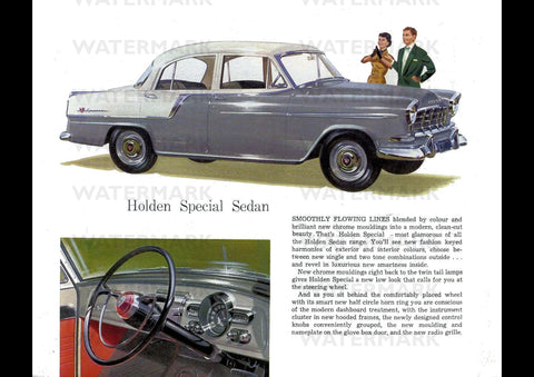 1958 FC HOLDEN SPECIAL SEDAN AUSSIE REPRO AD ART PRINT POSTER