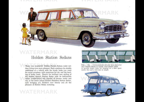 1958 FC HOLDEN STATION SEDAN WAGON AUSSIE REPRO AD ART PRINT POSTER